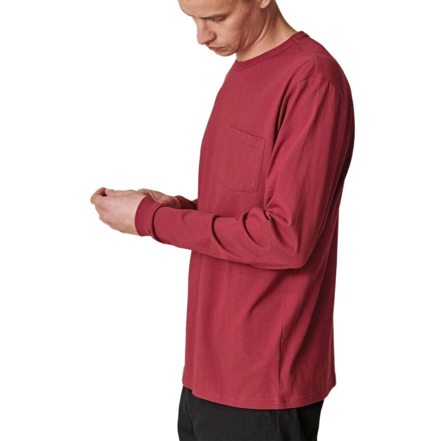 Globe Every Damn Day Long Sleeve T-Shirt - Rhubarb