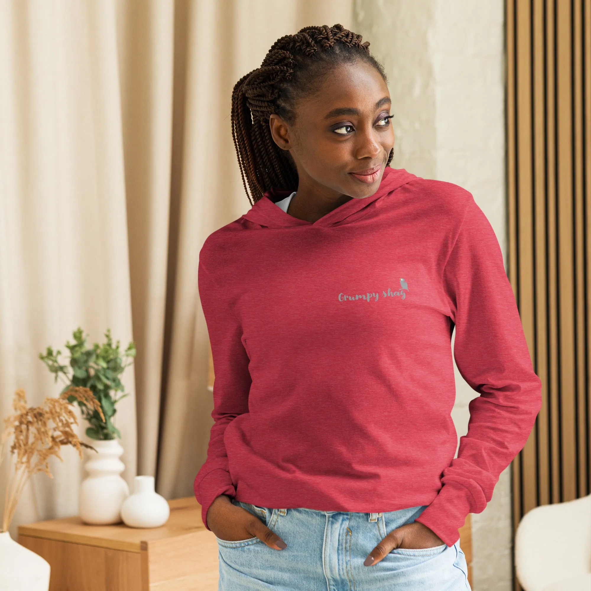 Grumpy shag Hooded long-sleeve tee