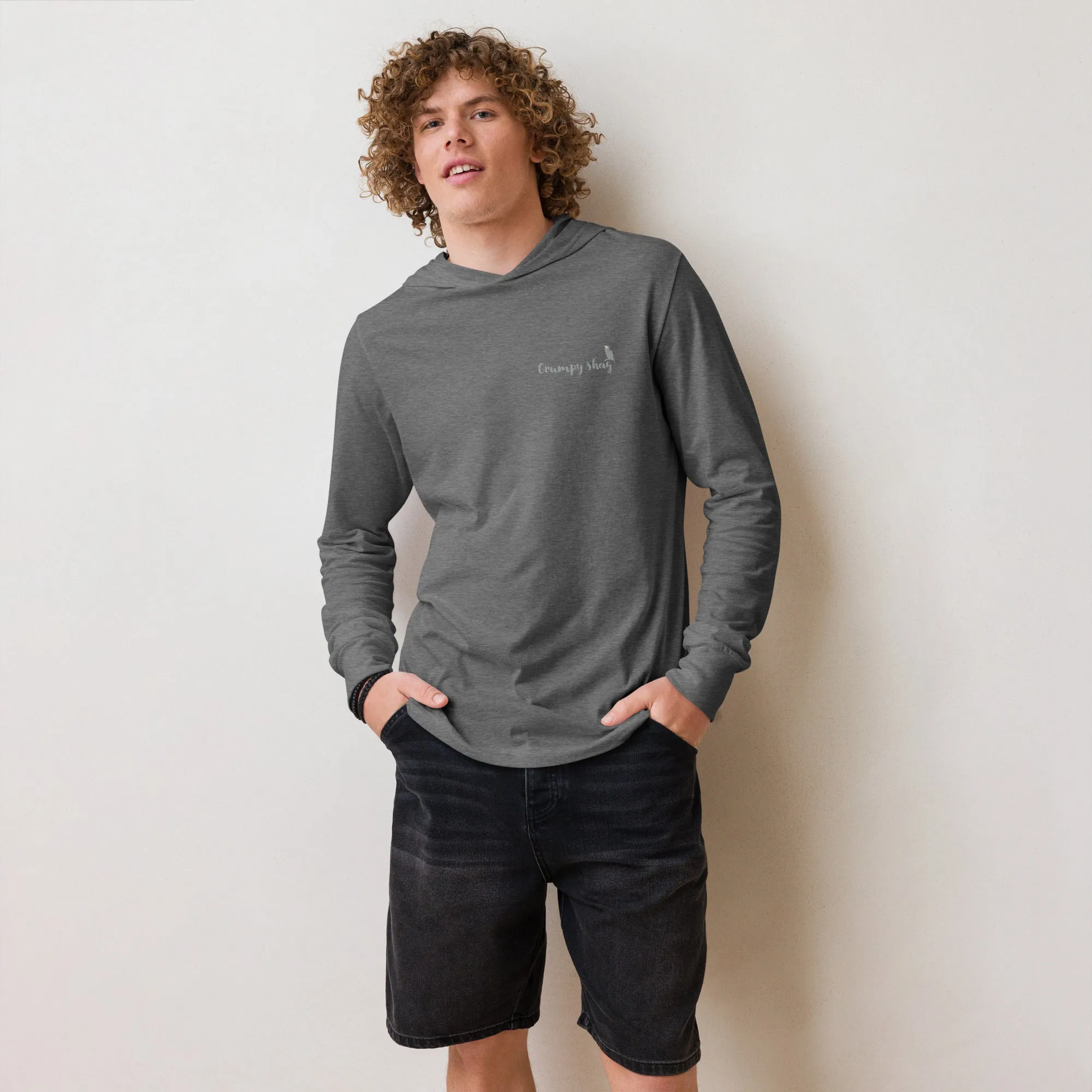 Grumpy shag Hooded long-sleeve tee