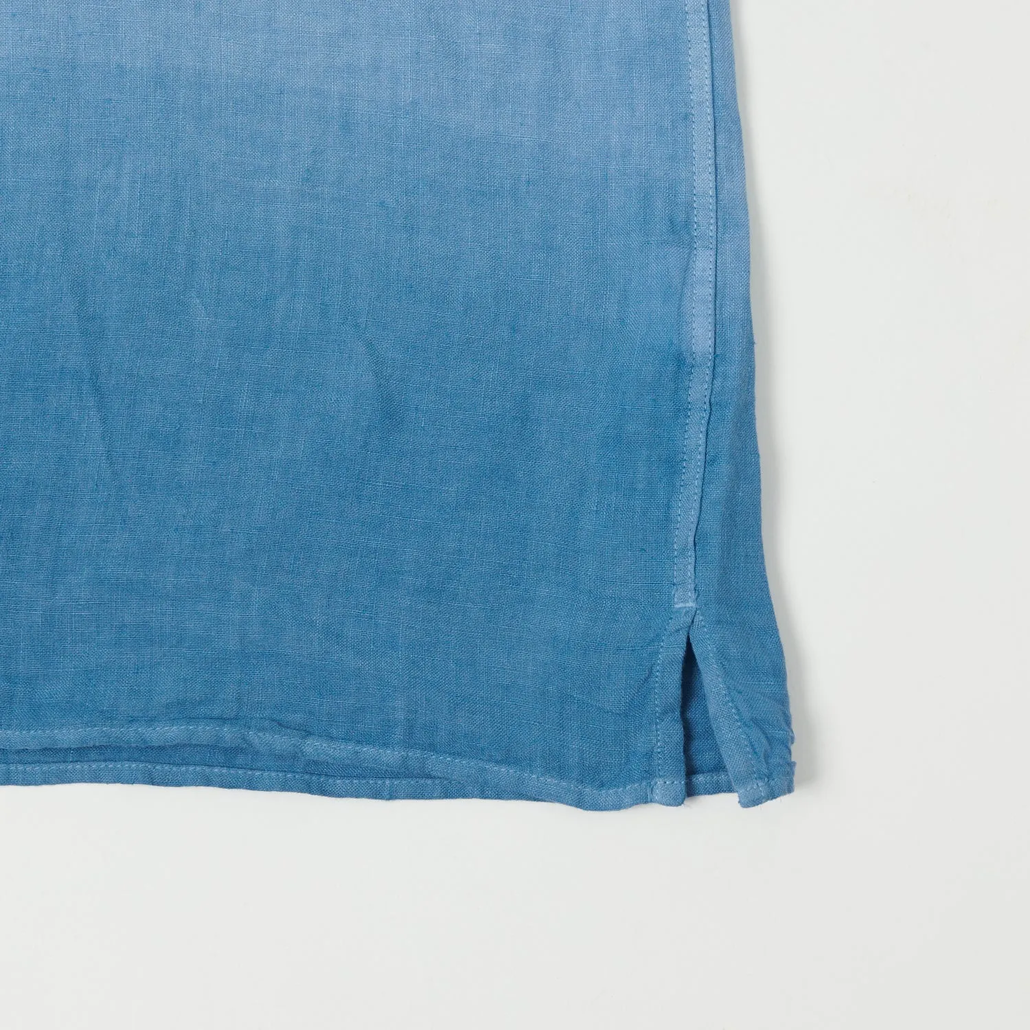 Hartford AZ05001 Linen Short Sleeve Shirt - Tie Dye Azur/Nautic Blue