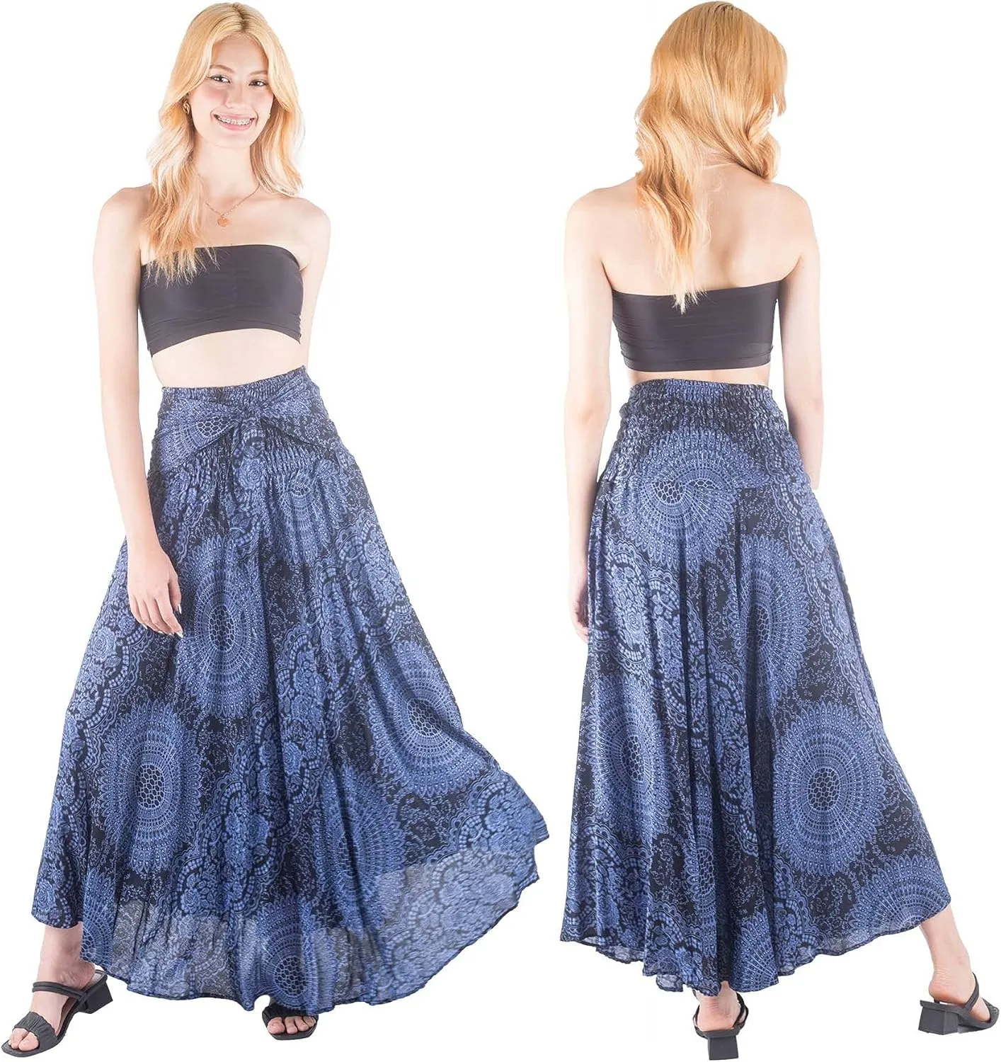 Hippie Skirt Boho Dress Bohemian Gypsy Maxi Long Skirts for Women Summer midi Beach Dress