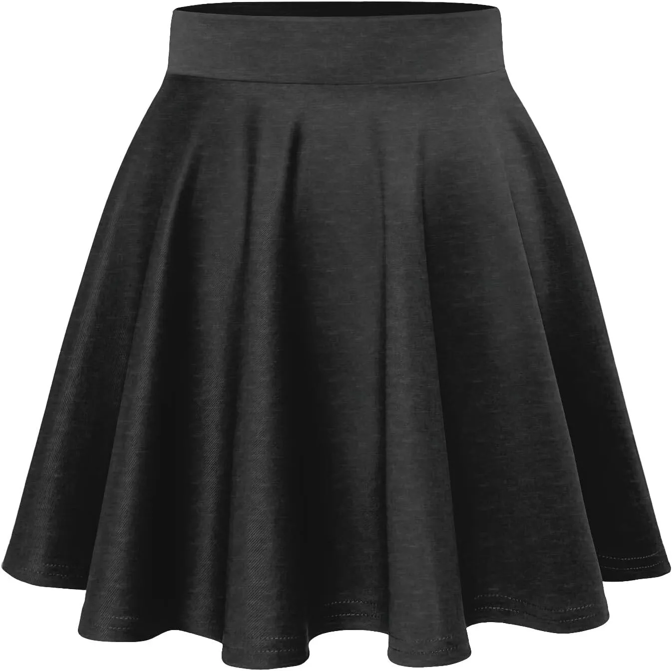 Hybrid & Company Women Basic Versatile Skirts Stretchy Flared Mini Skater Skirt