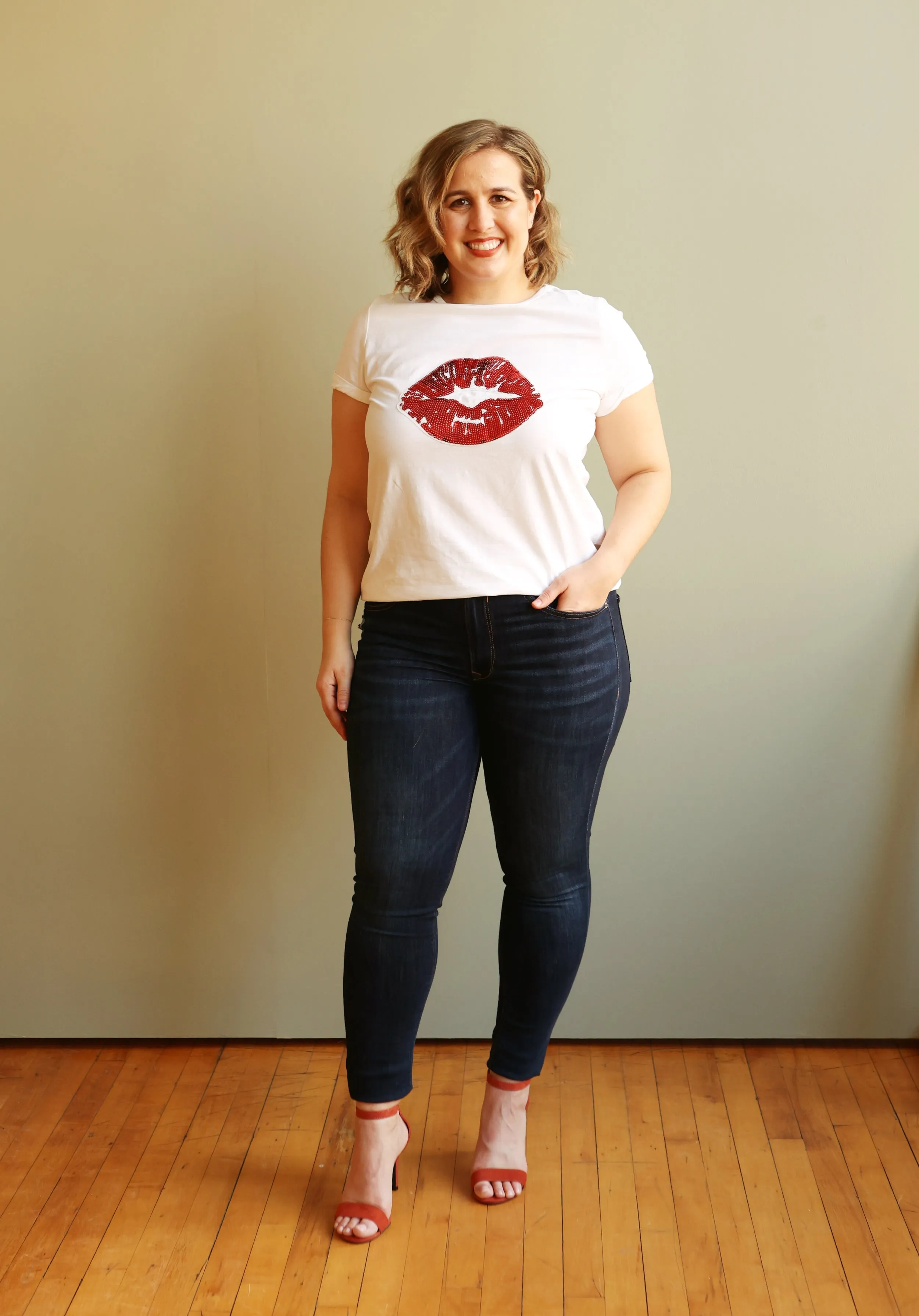 JAGER Sequin Graphic Tee