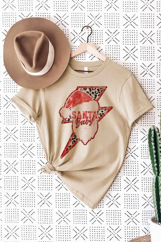 kesley SANTA CHRISTMAS GRAPHIC PLUS SIZE TEE / T-SHIRT