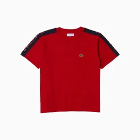 Kid's Crew Neck Lettered Bands T Shirt