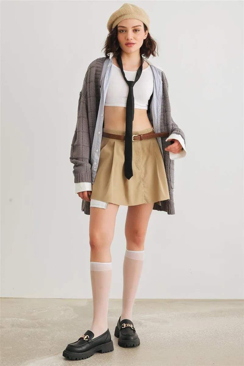 Knit Two Pocket Long Sleeve Cardigan