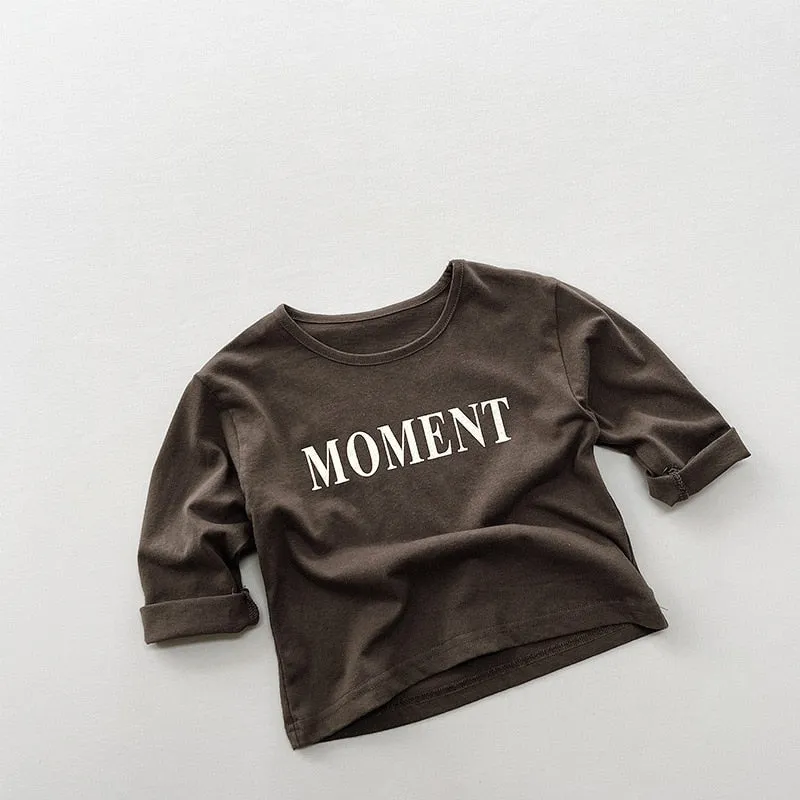 Long-Sleeved Letter Tee