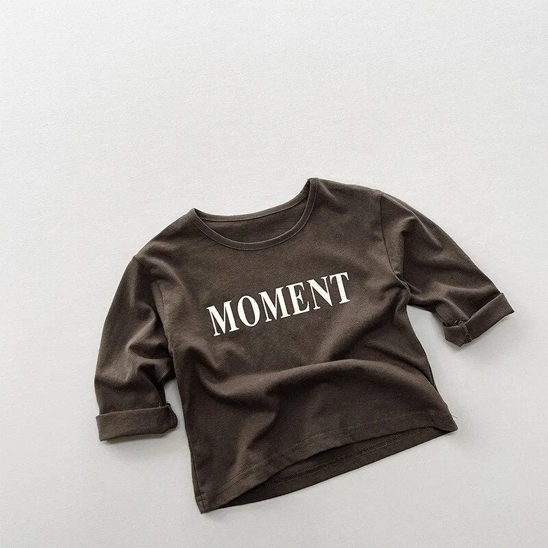 Long-Sleeved Letter Tee