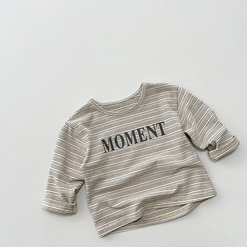 Long-Sleeved Letter Tee