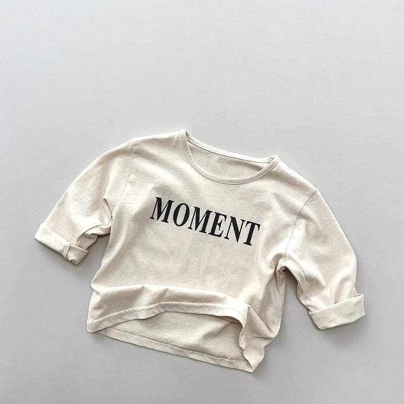 Long-Sleeved Letter Tee