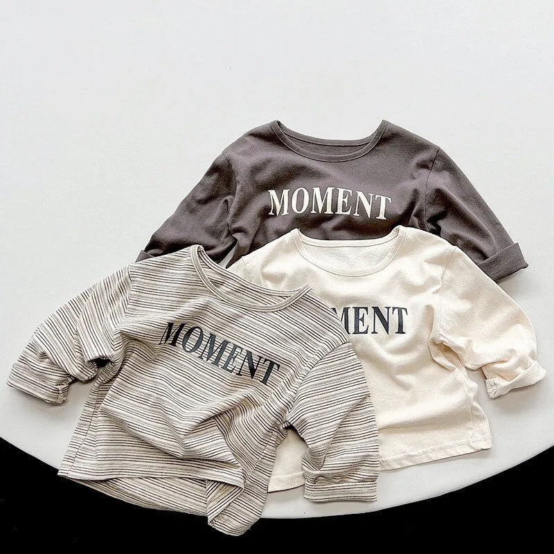 Long-Sleeved Letter Tee