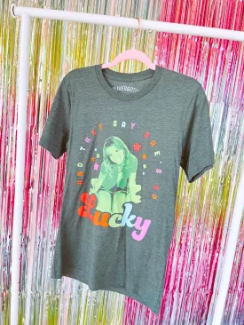 Lucky Graphic Tee -  Hunter Green