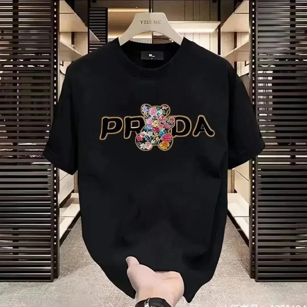 Luxurious Cartoon Print Men's Half Sleeve T-Shirt