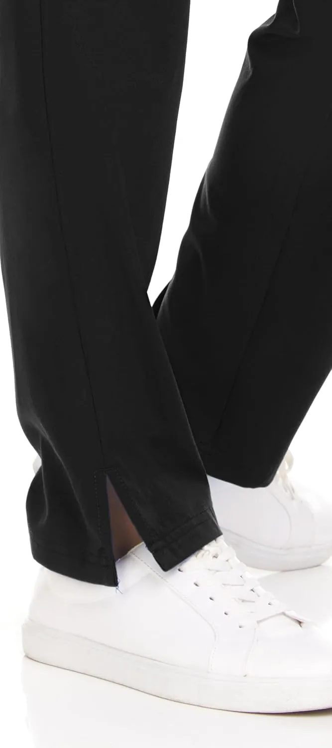 MediChic Womens Scrubs 4-Way Anti-Wrinkle Stretch Straight Leg Six Pocket Pants with Cargo Pockets
