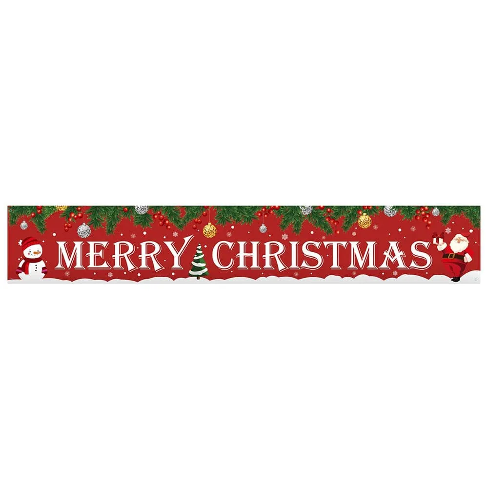 Merry Christmas Yard Banner 2 Asst (3mx50cm)