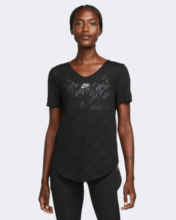 Nike Air Dri-Fit Women Running T-Shirt Black