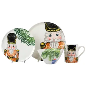 Nutcrackers Gold Four-Piece Place Setting