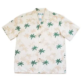 Palm Beach Cream Hawaiian Cotton Shirt