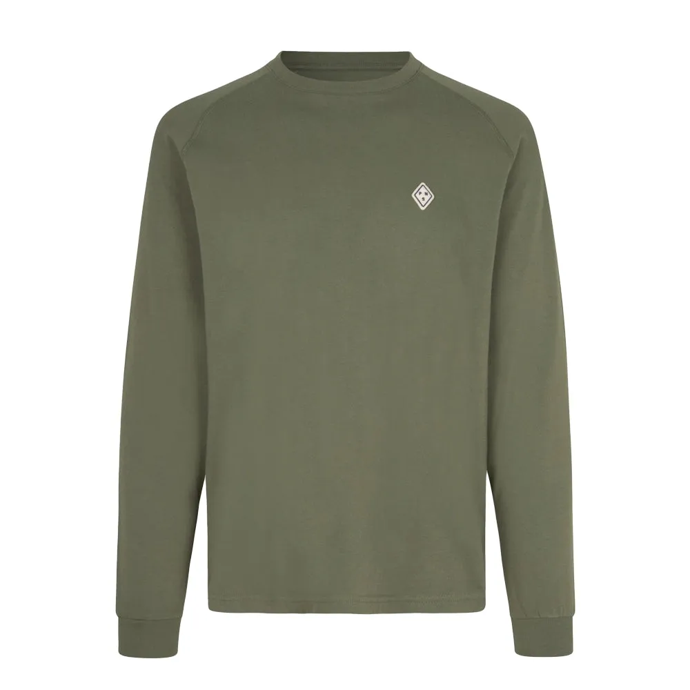PAS NORMAL STUDIOS Off Race  Patch Long Sleeve TShirt - Dusty Olive