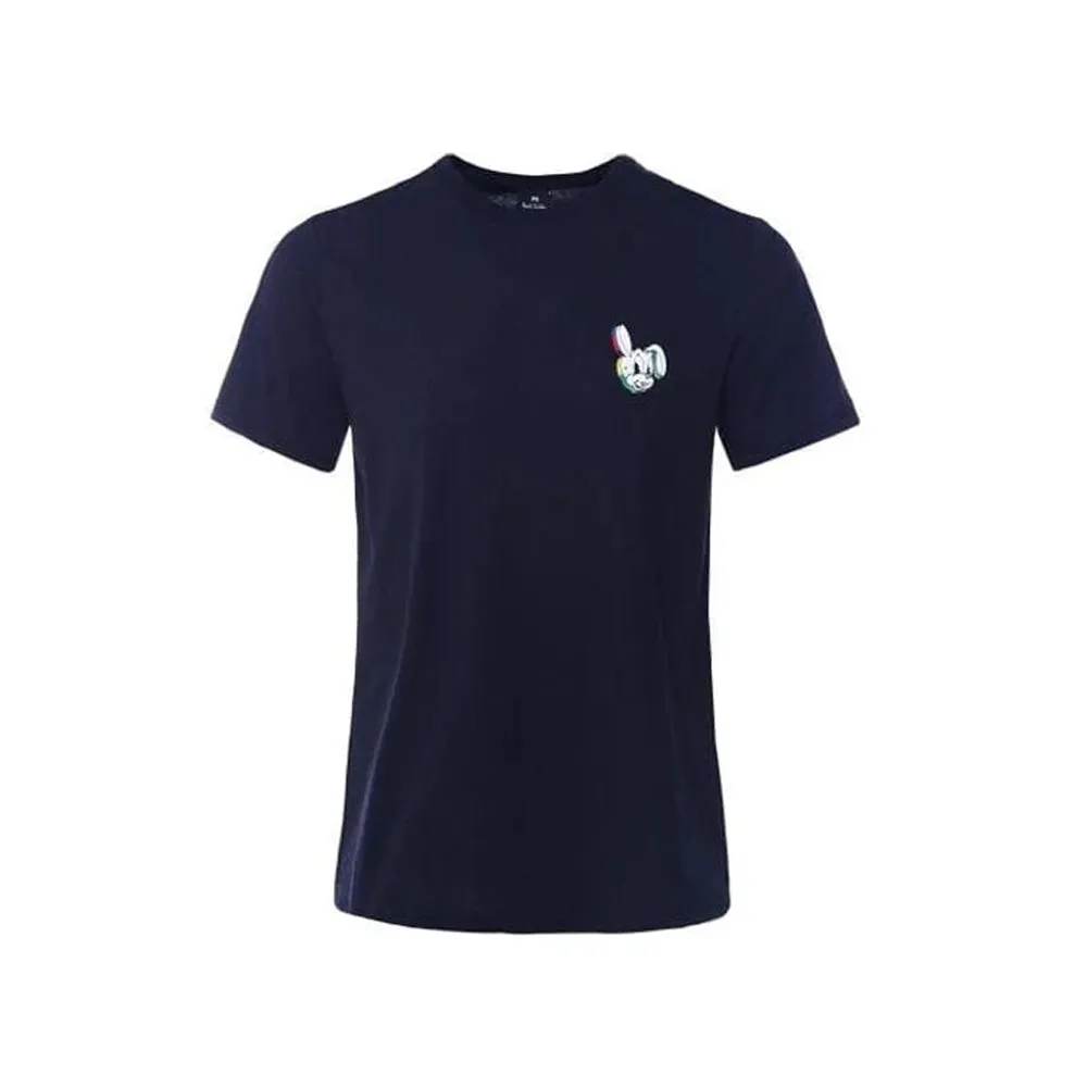 PAUL SMITH Tshirt SS Reg Fit Bunny Face - Navy