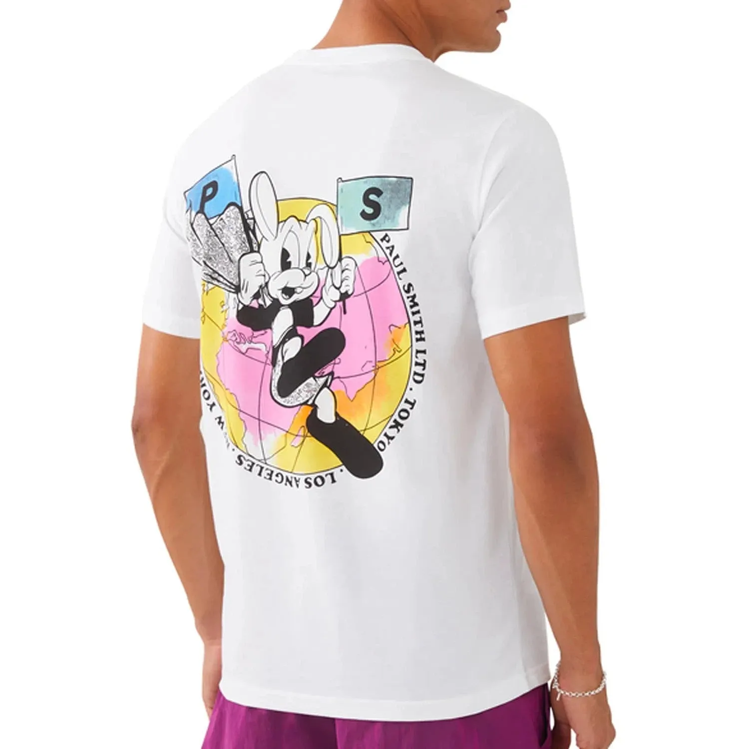 PAUL SMITH Tshirt SS Reg Fit Bunny - White