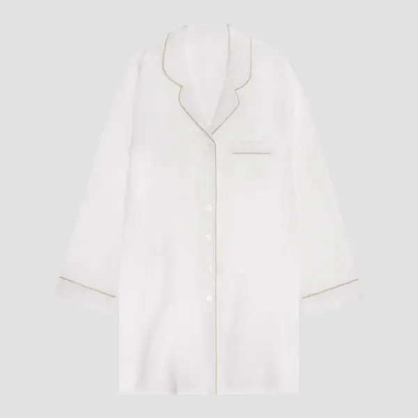 Pearl Linen Nightshirt