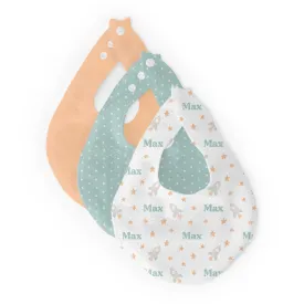 Personalized  Bib Set | Bright Rockets