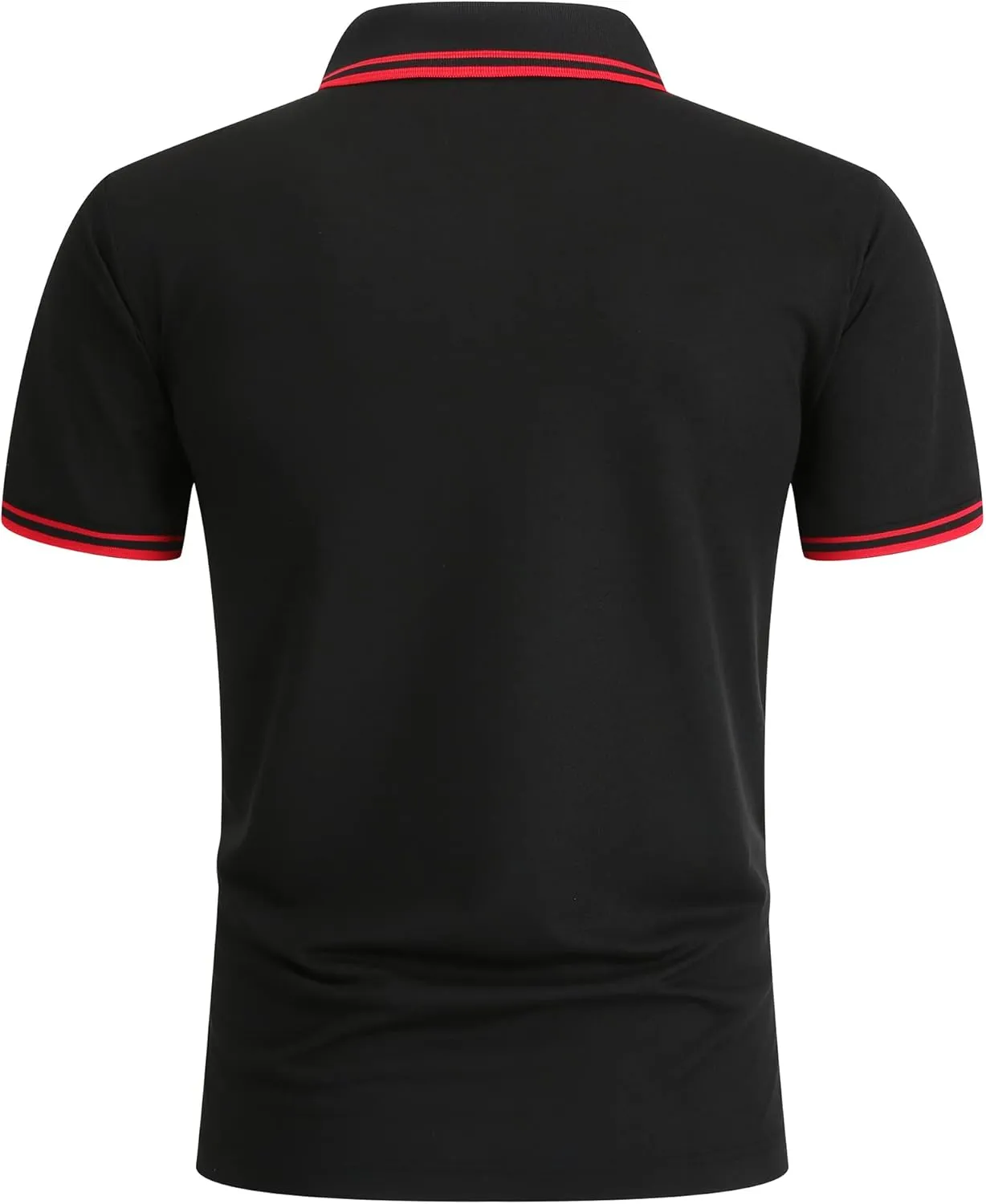 Polo Shirts for Men Short Sleeve Golf Polo with Pockets Moisture Wicking Tennis Shirt Summer Polo T-Shirts