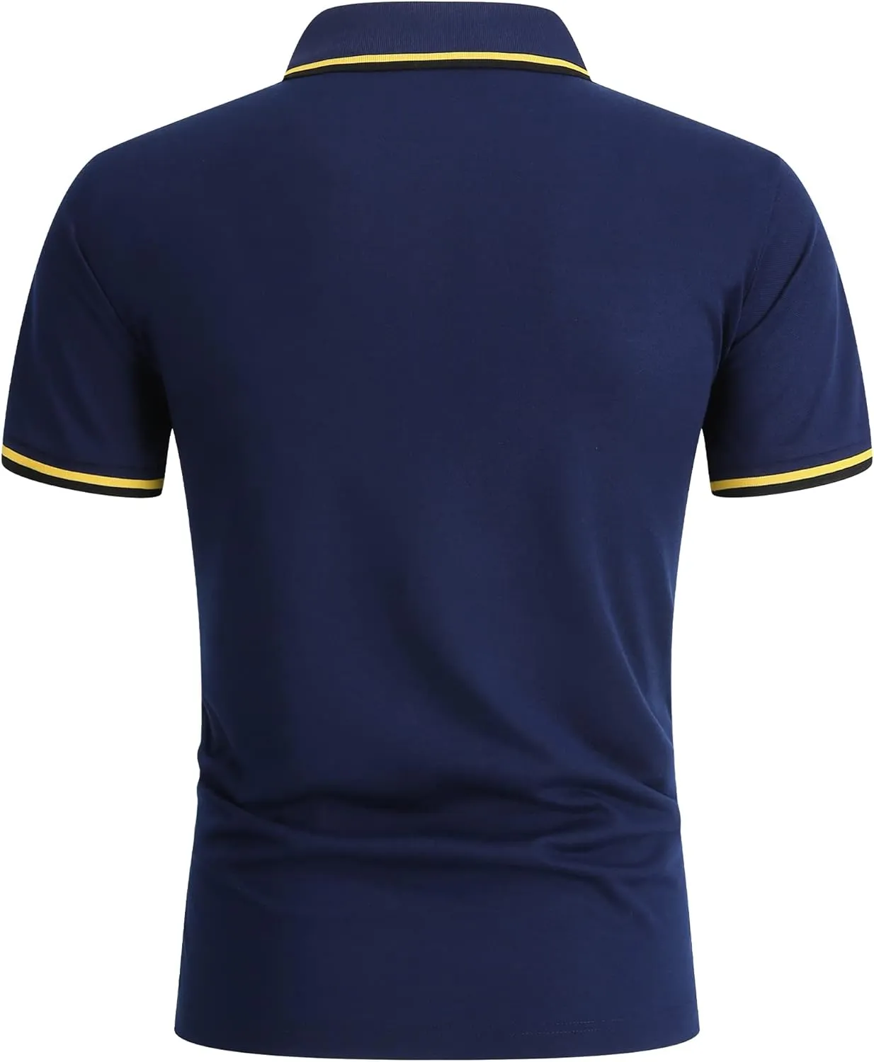Polo Shirts for Men Short Sleeve Golf Polo with Pockets Moisture Wicking Tennis Shirt Summer Polo T-Shirts