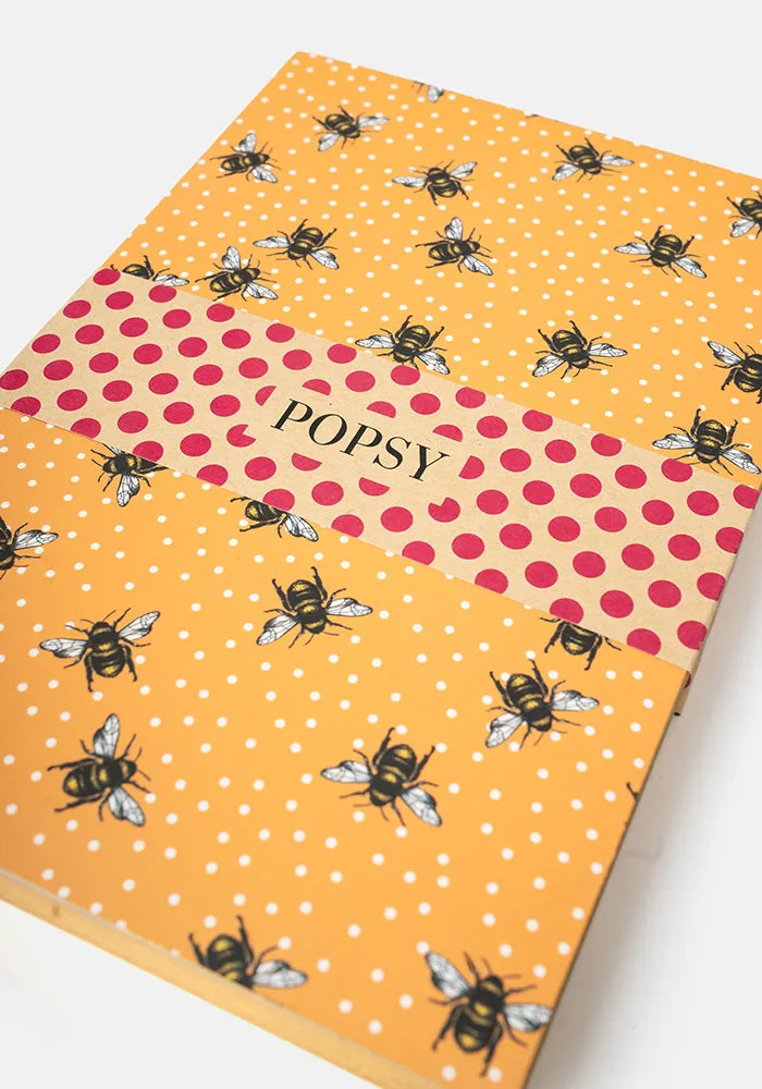 Popsy Bee Print Notebook