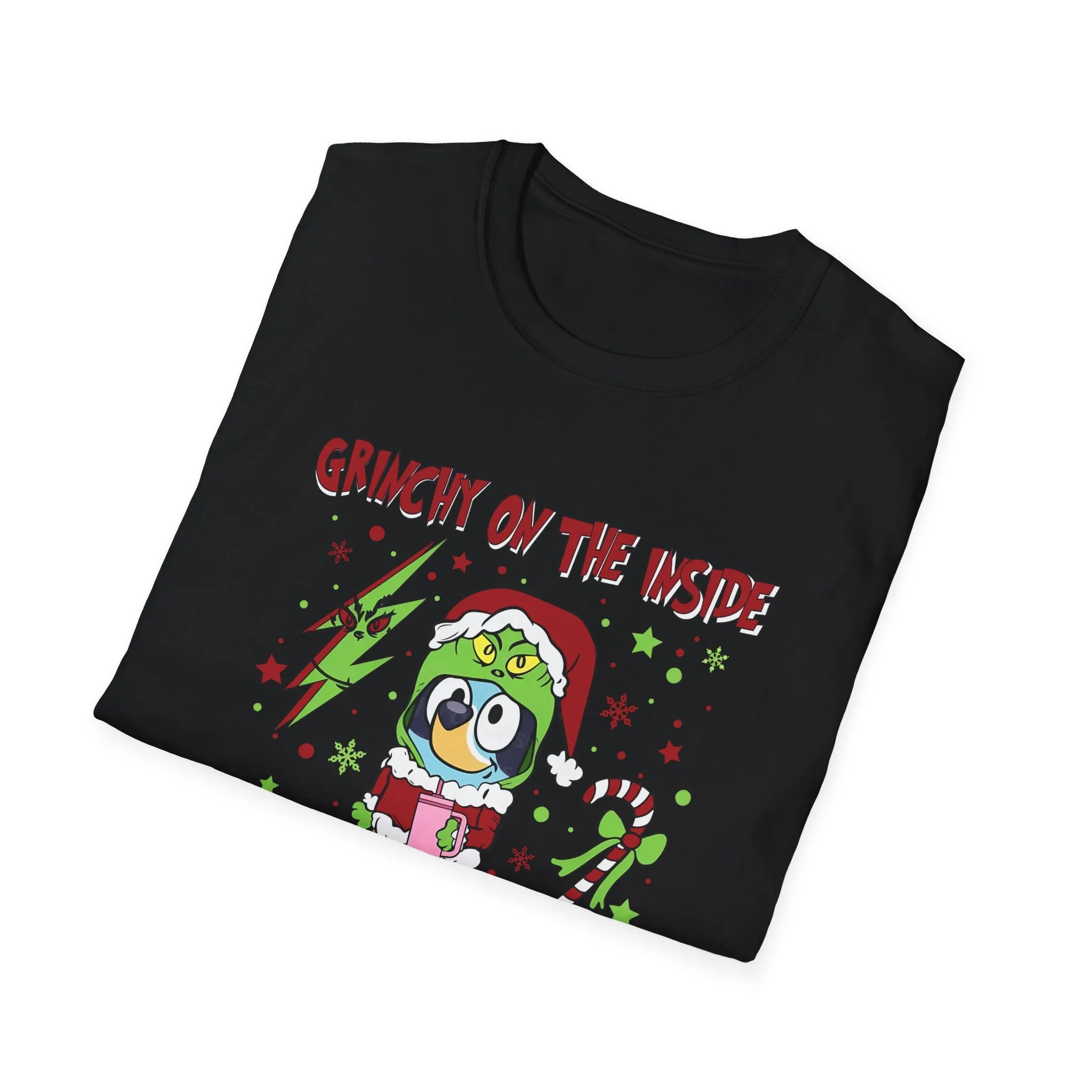 Princess Grace Crunchy & Bougie Unisex Softstyle T-Shirt - Fun Holiday Graphic Tee