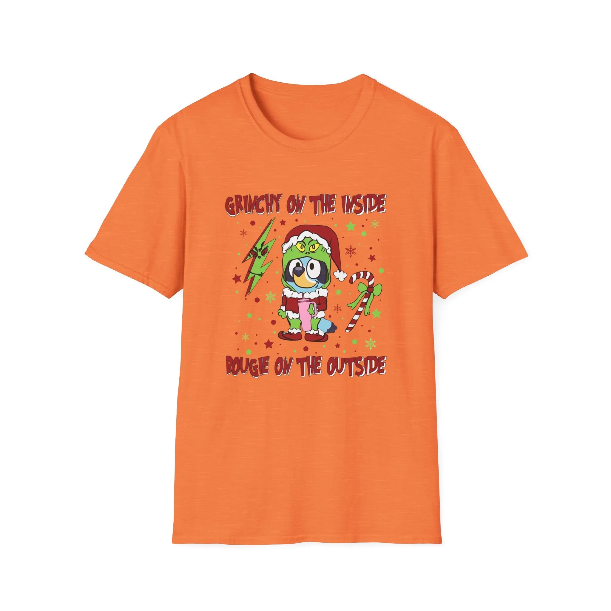 Princess Grace Crunchy & Bougie Unisex Softstyle T-Shirt - Fun Holiday Graphic Tee