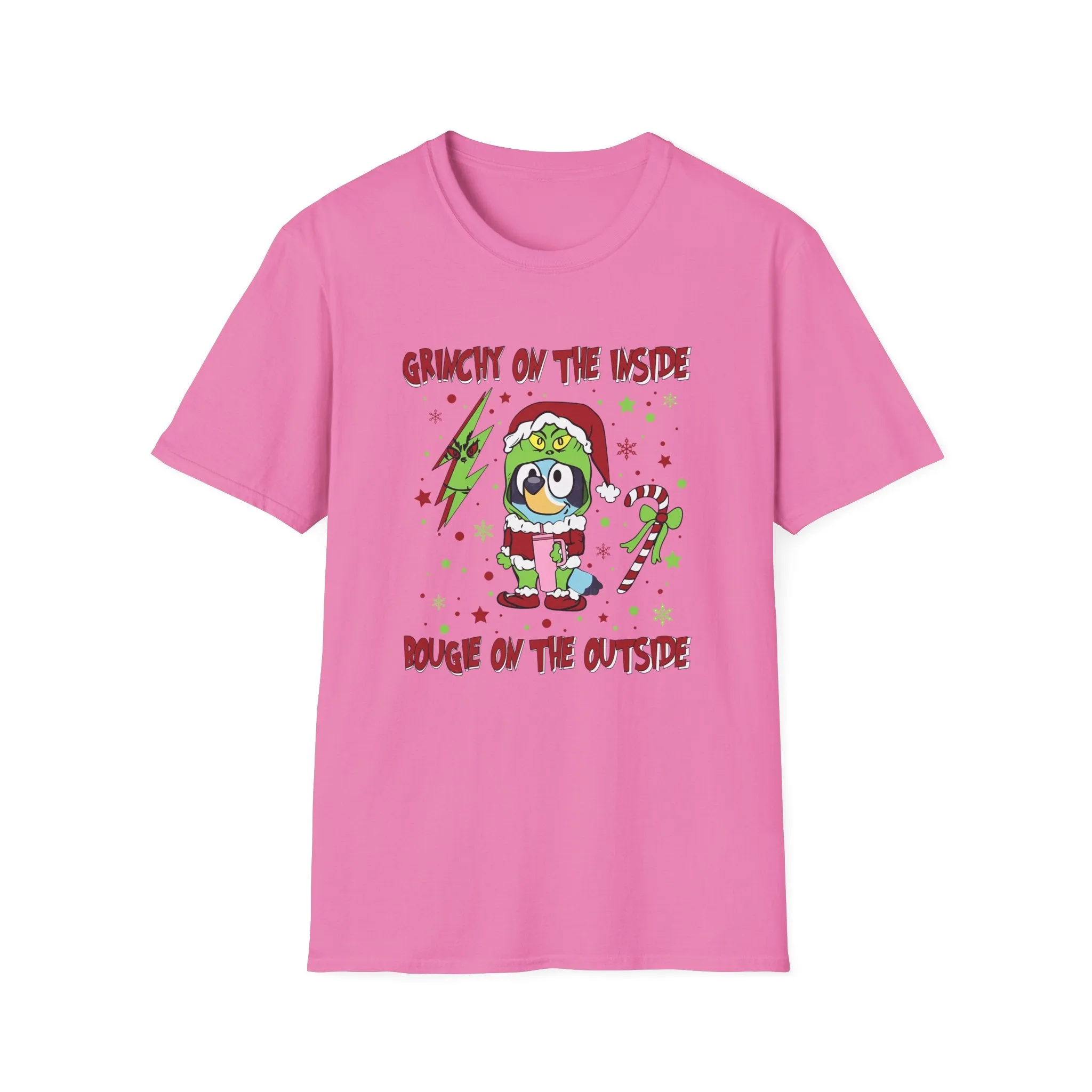 Princess Grace Crunchy & Bougie Unisex Softstyle T-Shirt - Fun Holiday Graphic Tee