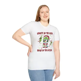 Princess Grace Crunchy & Bougie Unisex Softstyle T-Shirt - Fun Holiday Graphic Tee