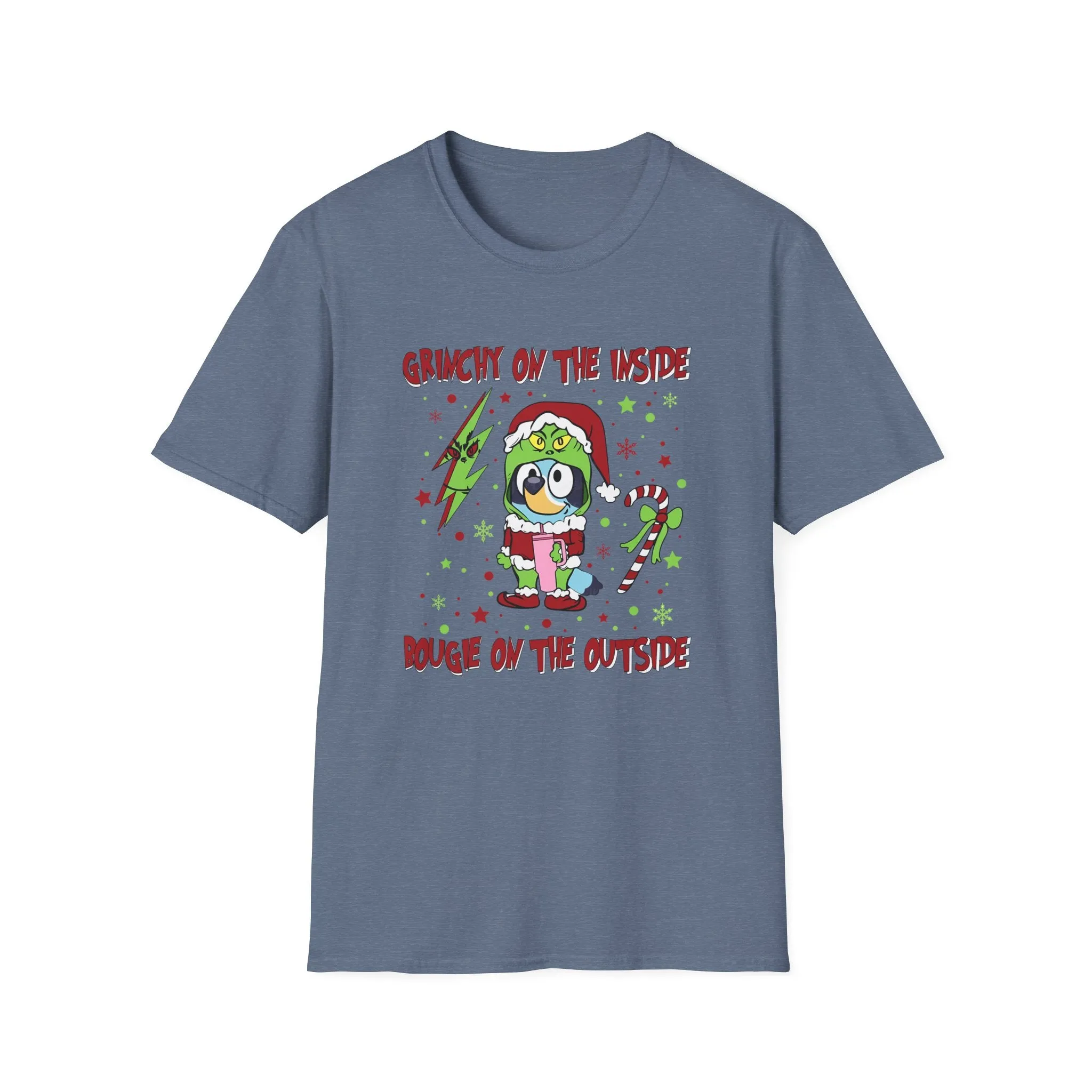 Princess Grace Crunchy & Bougie Unisex Softstyle T-Shirt - Fun Holiday Graphic Tee