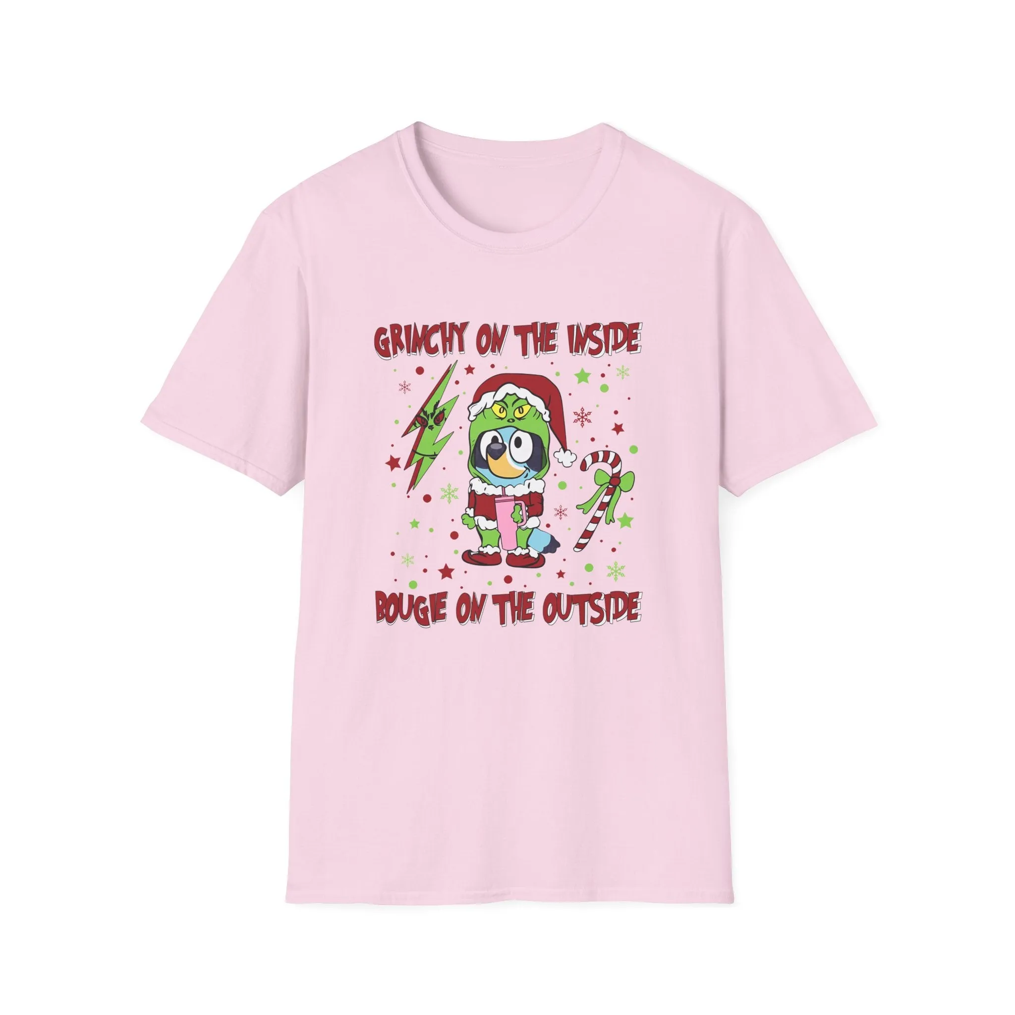 Princess Grace Crunchy & Bougie Unisex Softstyle T-Shirt - Fun Holiday Graphic Tee
