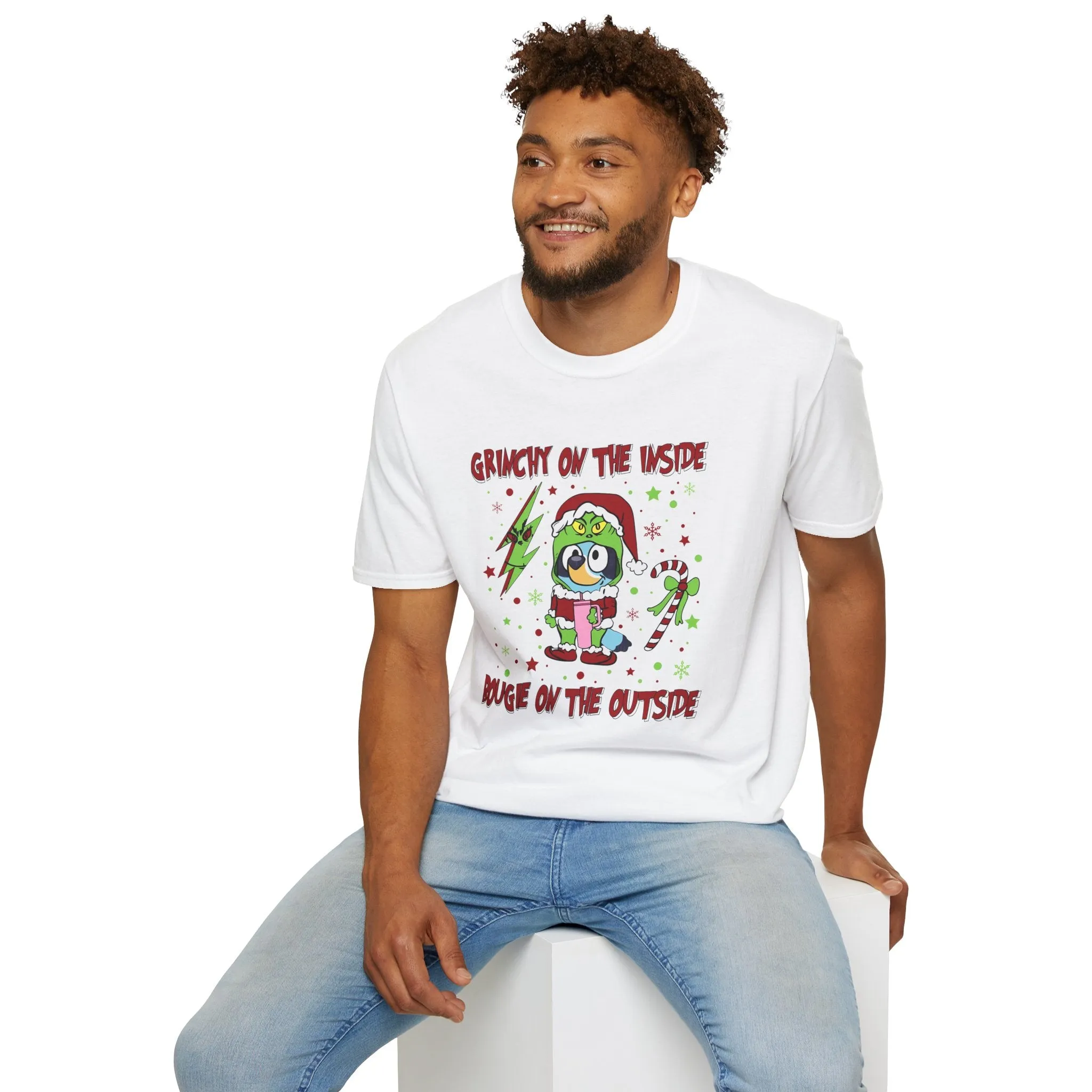 Princess Grace Crunchy & Bougie Unisex Softstyle T-Shirt - Fun Holiday Graphic Tee