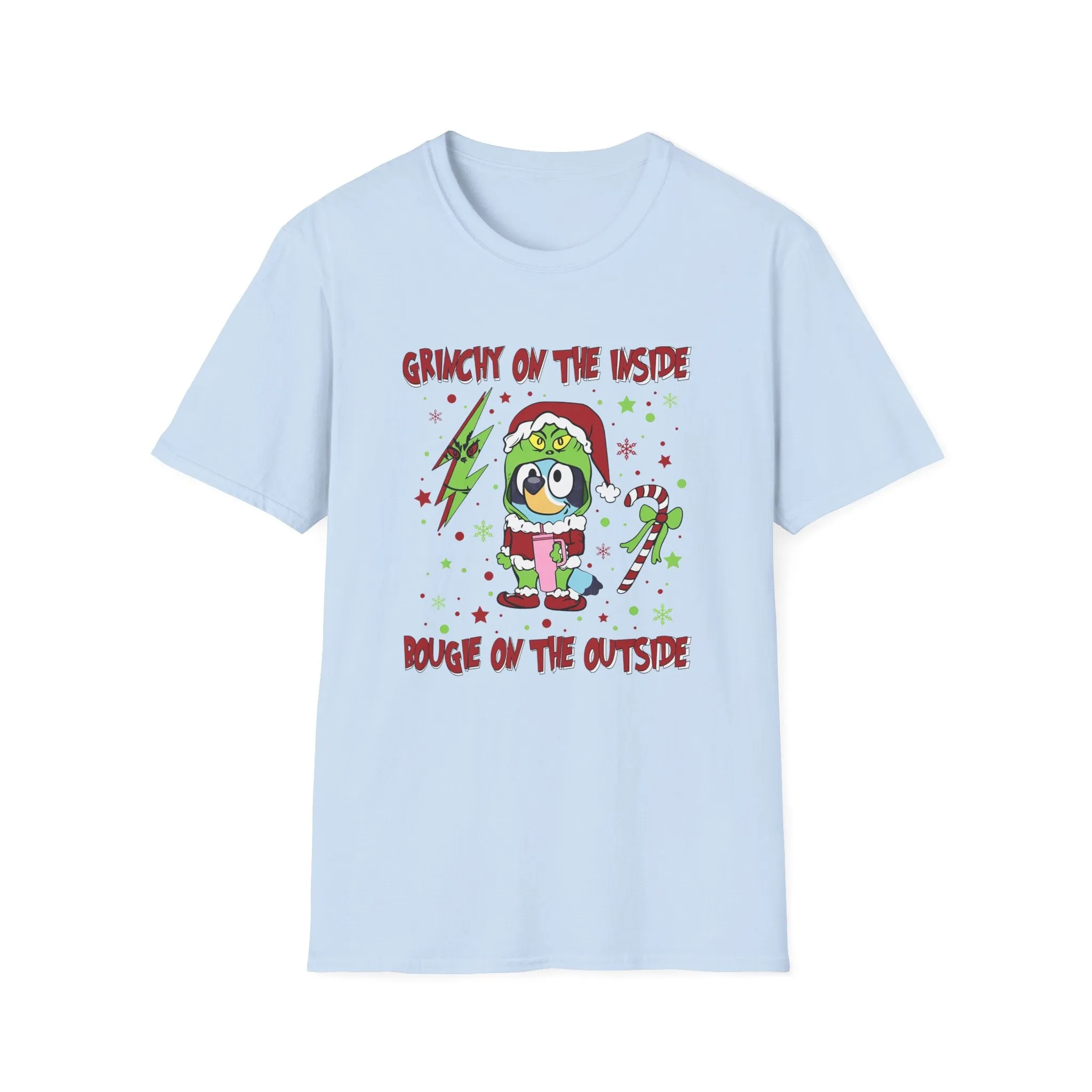 Princess Grace Crunchy & Bougie Unisex Softstyle T-Shirt - Fun Holiday Graphic Tee