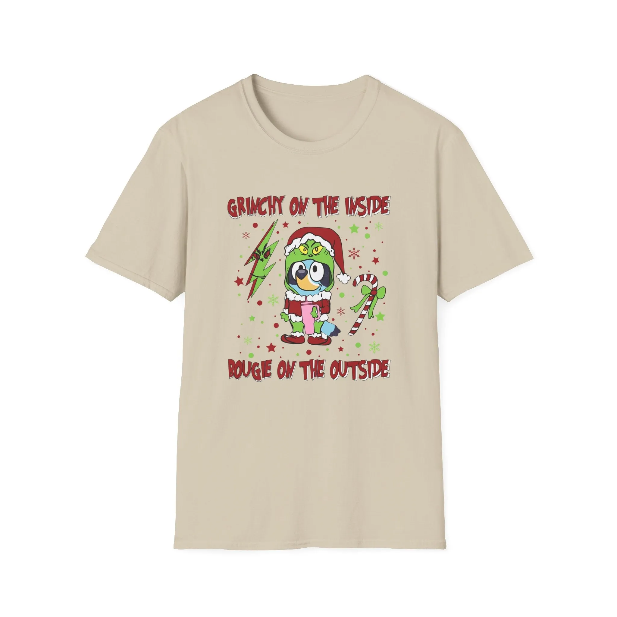 Princess Grace Crunchy & Bougie Unisex Softstyle T-Shirt - Fun Holiday Graphic Tee