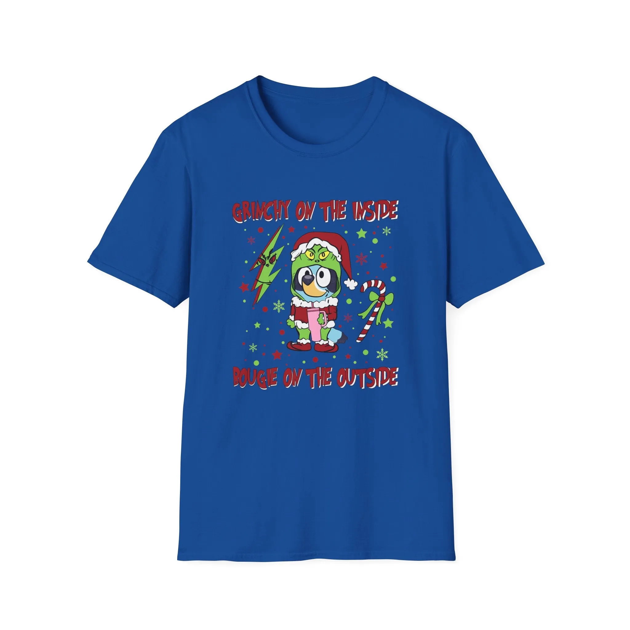 Princess Grace Crunchy & Bougie Unisex Softstyle T-Shirt - Fun Holiday Graphic Tee