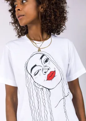 Read My Lips Tee in White