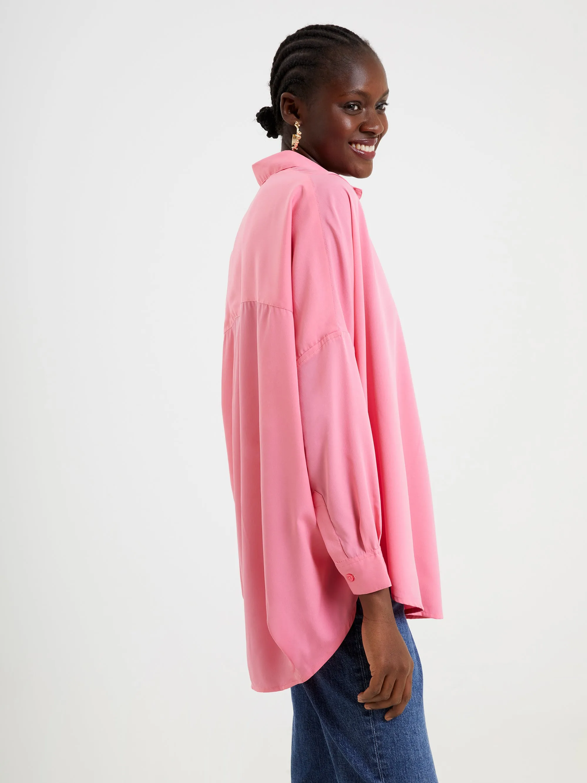 Rhodes Crepe Popover Shirt