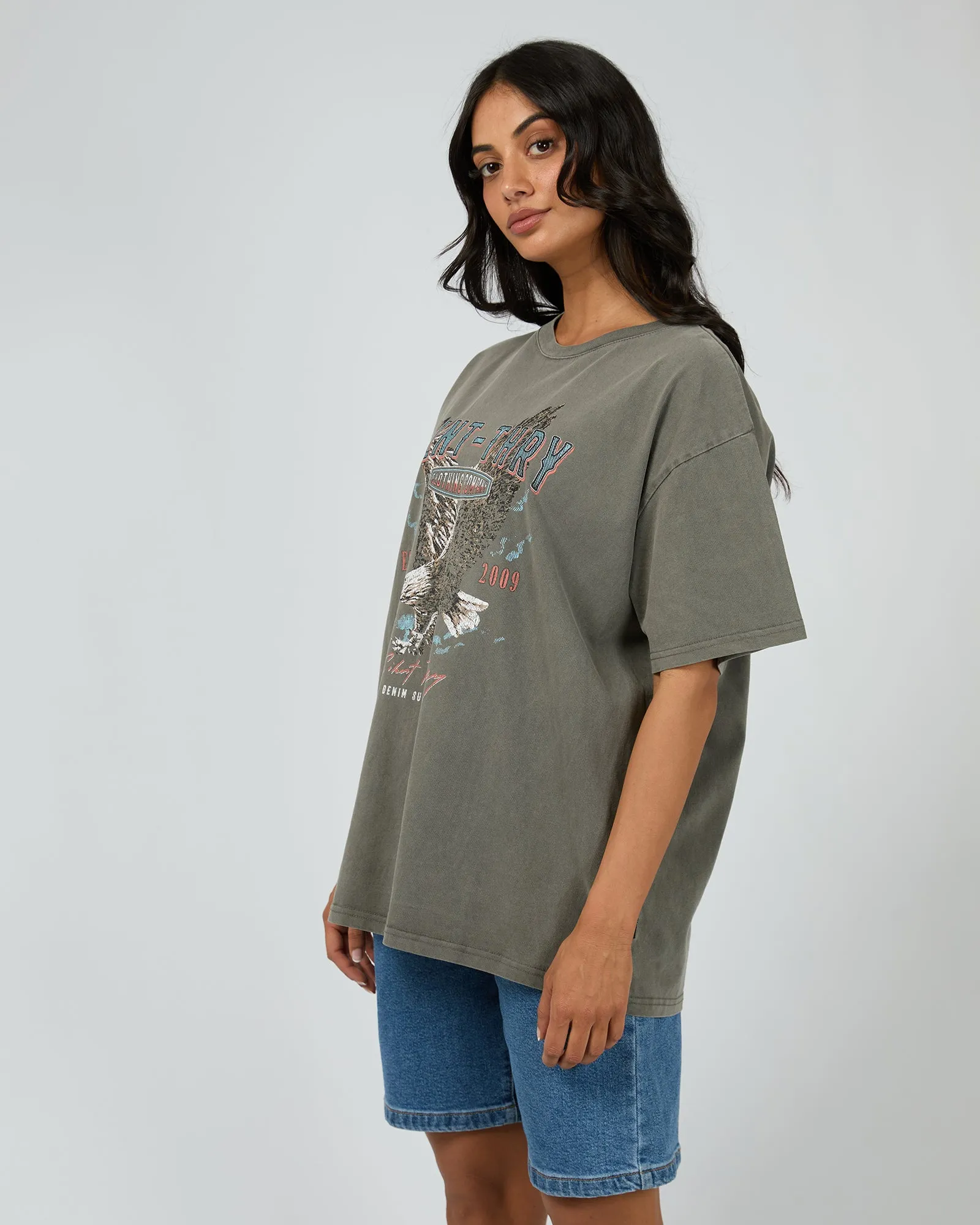 Rider Tee Charcoal