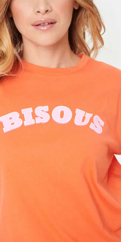 Saint Tropez Bisous Tee, orange
