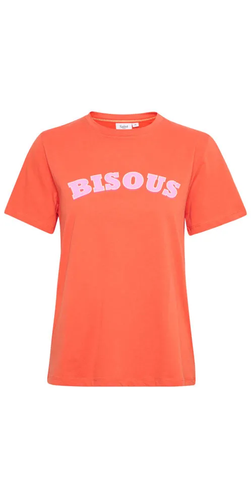 Saint Tropez Bisous Tee, orange