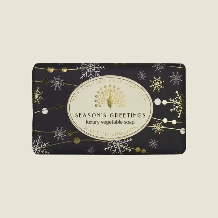 Season's Greetings Christmas Soap