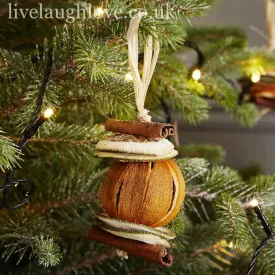 Set of 3 Tree Decorations - Orange ***Second***