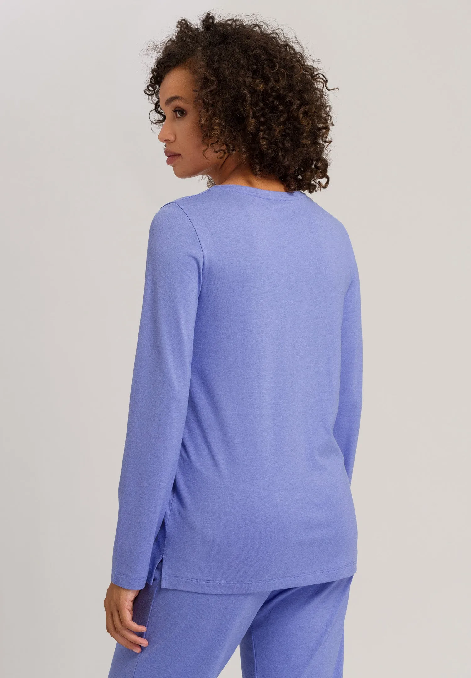 Sleep And Lounge Relaxed Round Neck Top | Gemstone 77844-1596