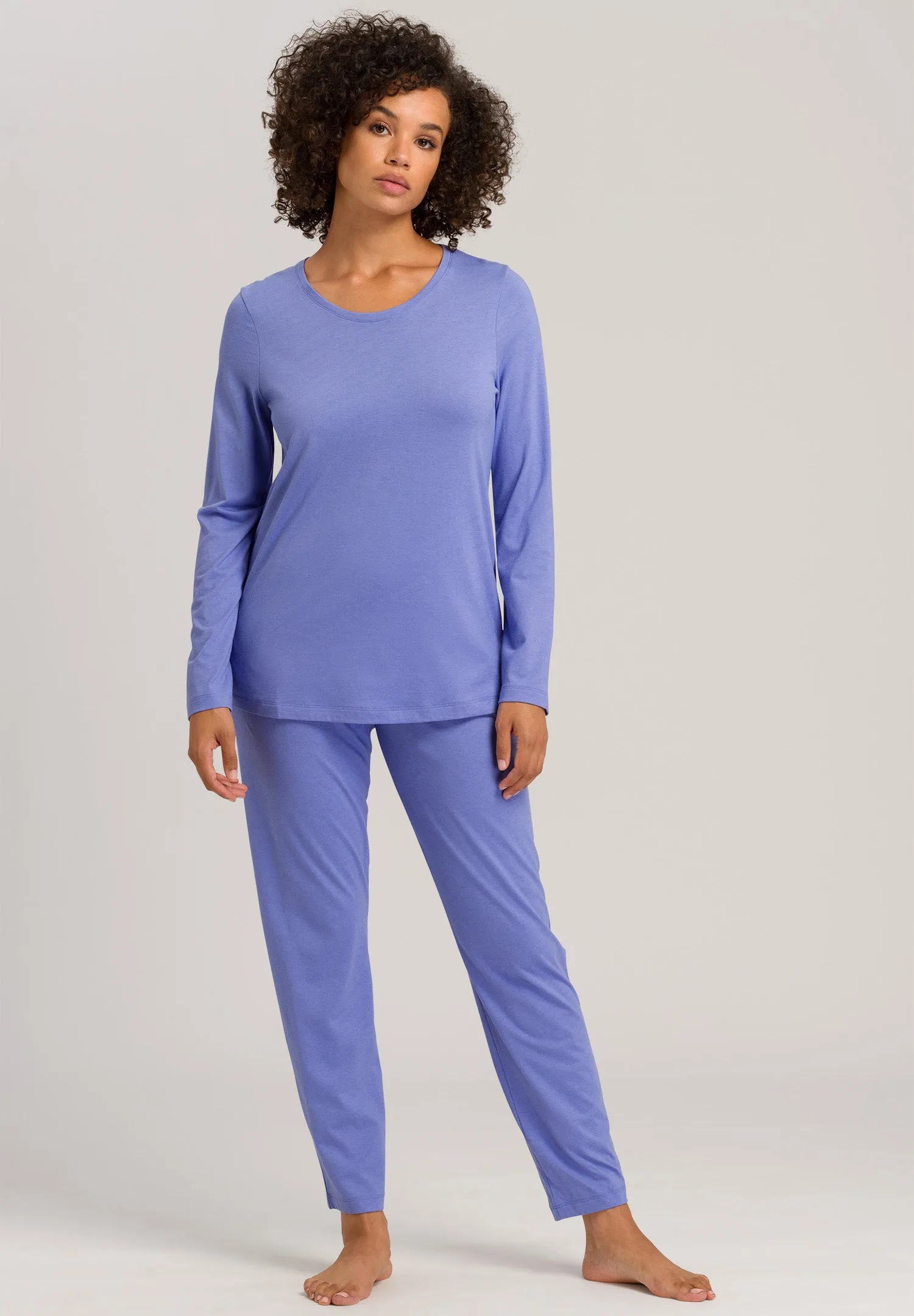 Sleep And Lounge Relaxed Round Neck Top | Gemstone 77844-1596