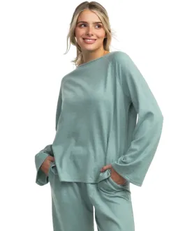 Southern Shirt - Cozy Cloud Boatneck Top